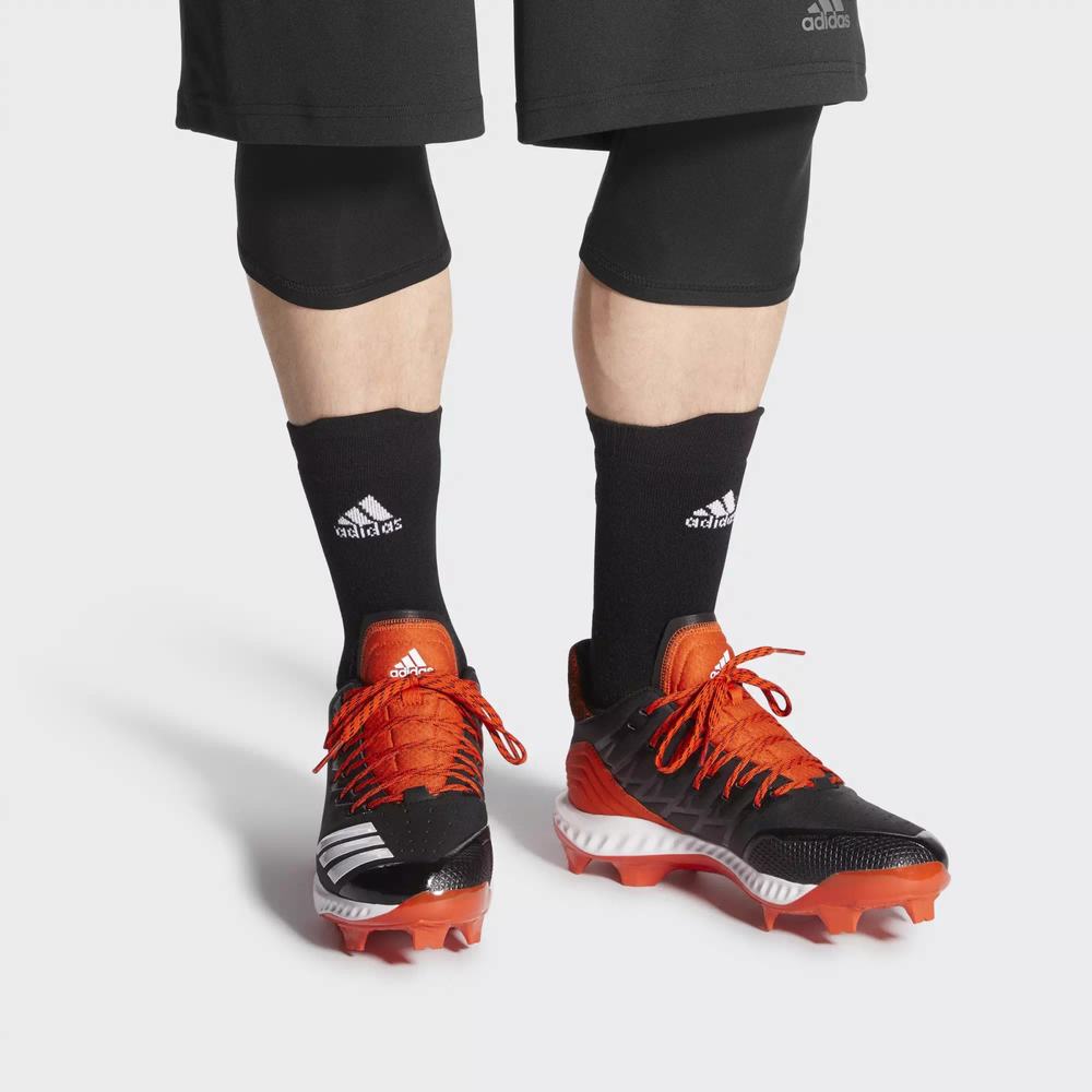 Adidas Icon Bounce TPU Spikes De Beisbol Negros Para Hombre (MX-57490)